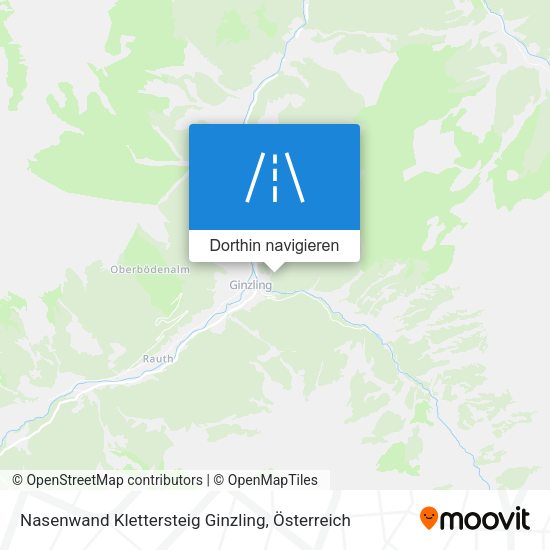 Nasenwand Klettersteig Ginzling Karte
