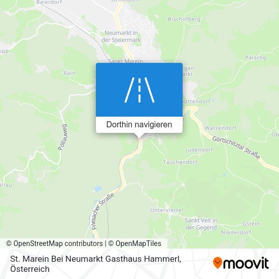 St. Marein Bei Neumarkt Gasthaus Hammerl Karte