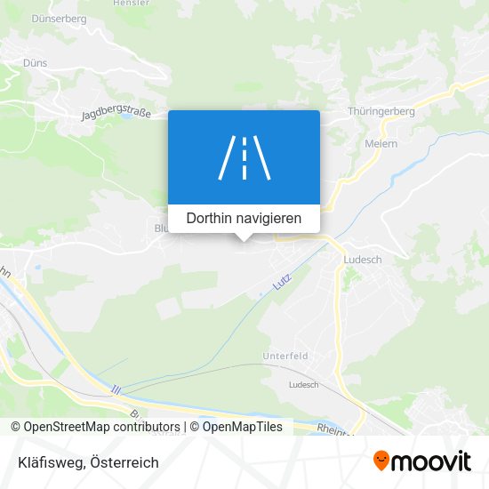 Kläfisweg Karte