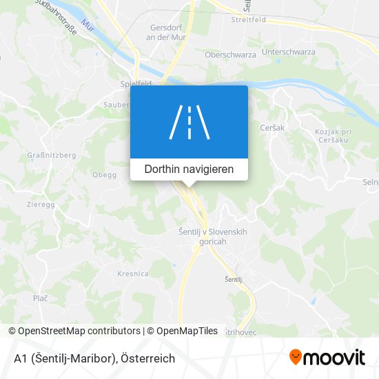 A1 (Šentilj-Maribor) Karte