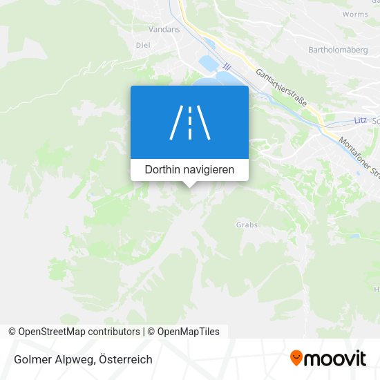 Golmer Alpweg Karte