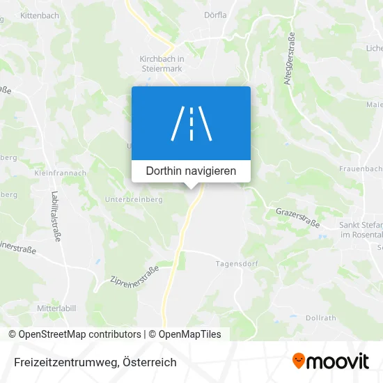 Freizeitzentrumweg Karte