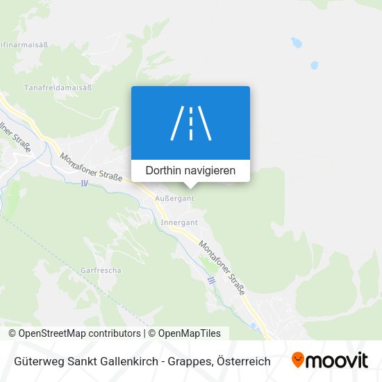 Güterweg Sankt Gallenkirch - Grappes Karte