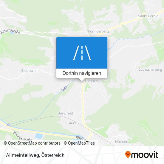 Allmeinteilweg Karte
