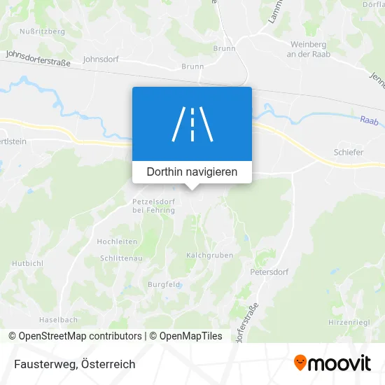 Fausterweg Karte
