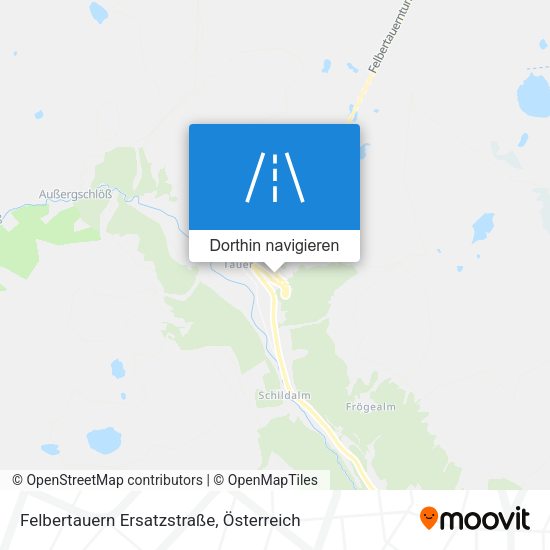 Felbertauern Ersatzstraße Karte