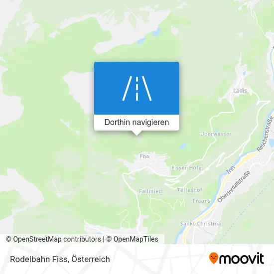 Rodelbahn Fiss Karte