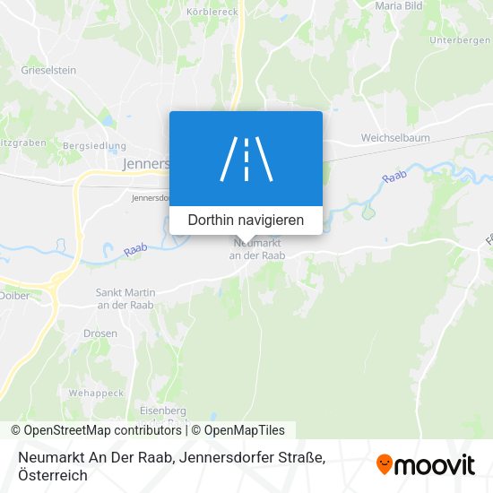Neumarkt An Der Raab, Jennersdorfer Straße Karte