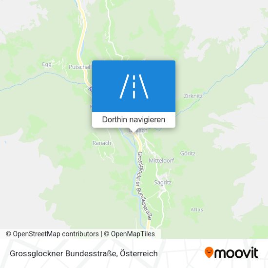 Grossglockner Bundesstraße Karte