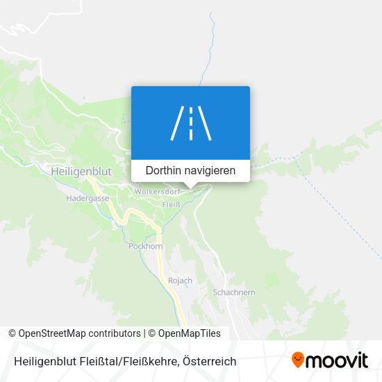 Heiligenblut Fleißtal / Fleißkehre Karte