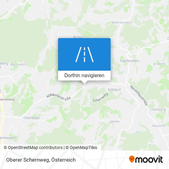 Oberer Schernweg Karte