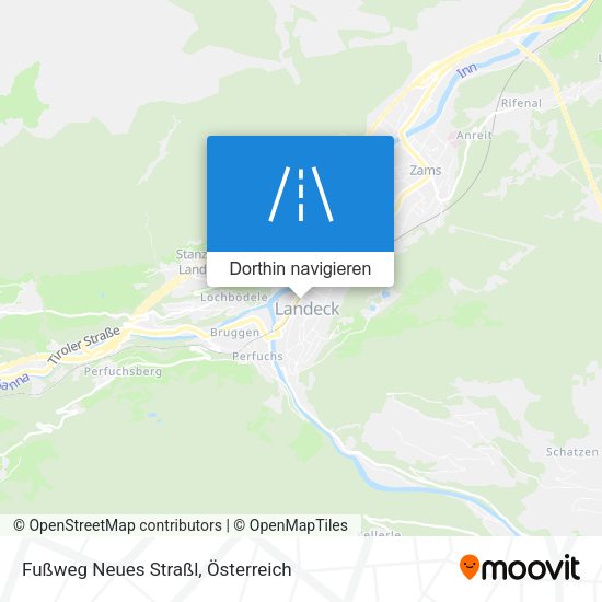 Fußweg Neues Straßl Karte