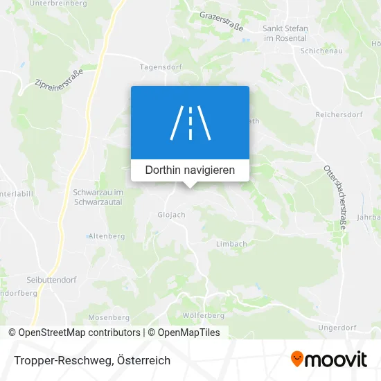 Tropper-Reschweg Karte
