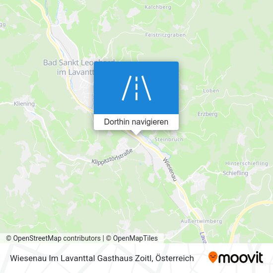 Wiesenau Im Lavanttal Gasthaus Zoitl Karte