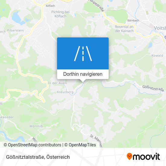 Gößnitztalstraße Karte