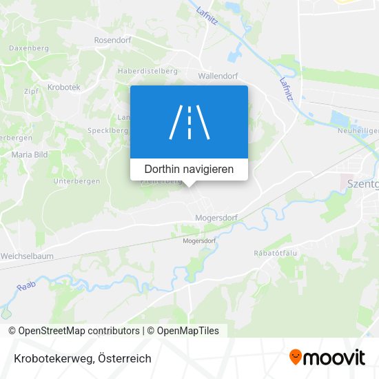 Krobotekerweg Karte