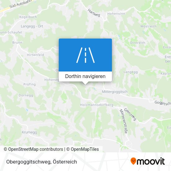 Obergoggitschweg Karte