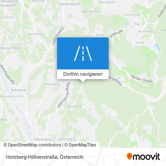 Holzberg-Höhenstraße Karte