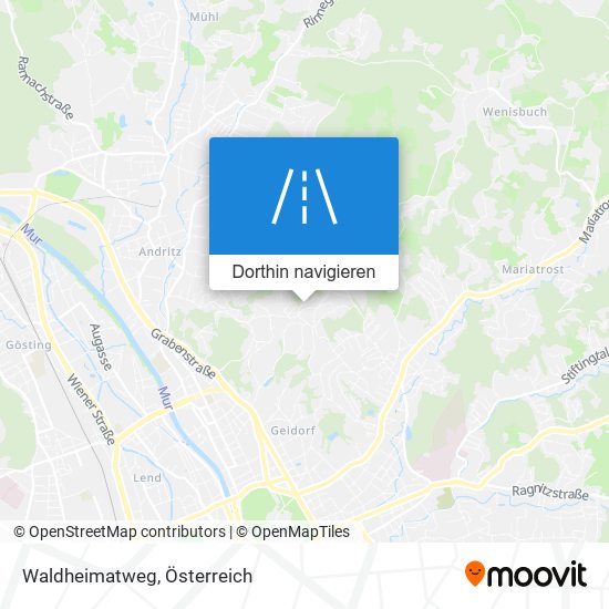Waldheimatweg Karte