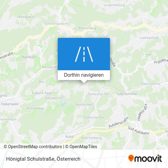 Hönigtal Schulstraße Karte