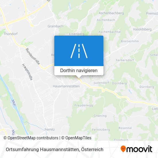 Ortsumfahrung Hausmannstätten Karte