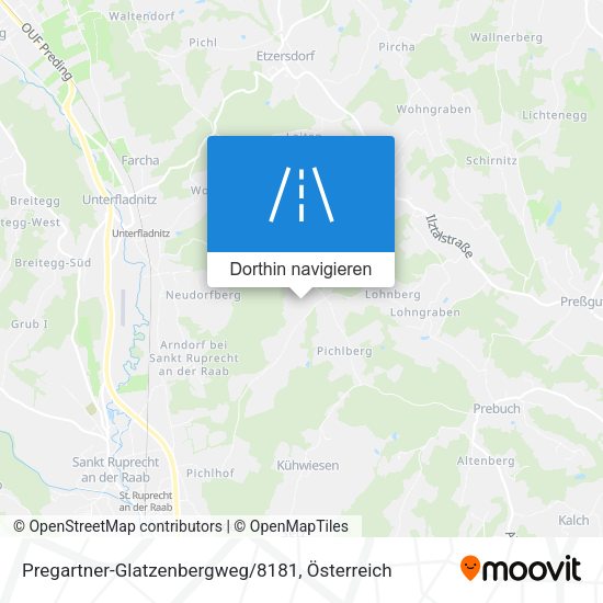 Pregartner-Glatzenbergweg/8181 Karte