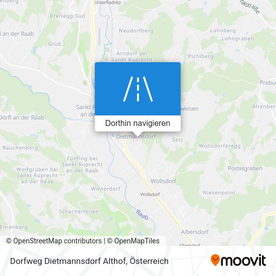 Dorfweg Dietmannsdorf Althof Karte