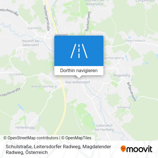 Schulstraße, Leitersdorfer Radweg, Magdalender Radweg Karte