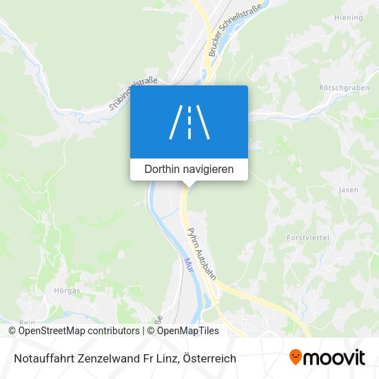 Notauffahrt Zenzelwand Fr Linz Karte