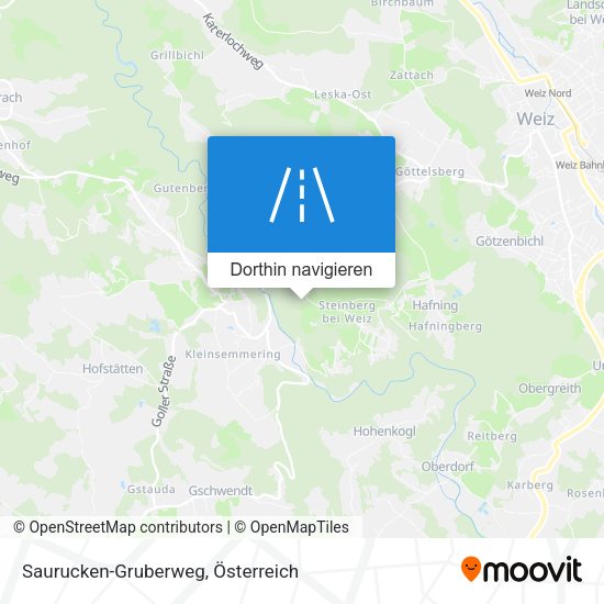 Saurucken-Gruberweg Karte