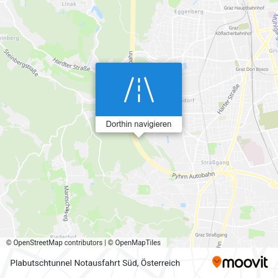 Plabutschtunnel Notausfahrt Süd Karte