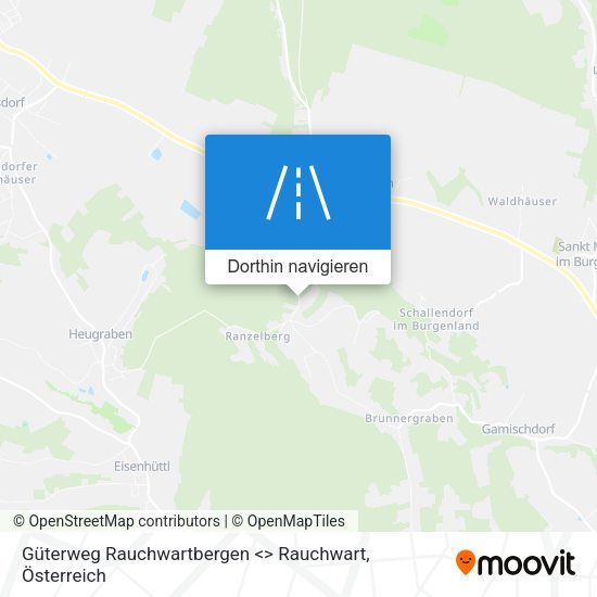 Güterweg Rauchwartbergen <> Rauchwart Karte