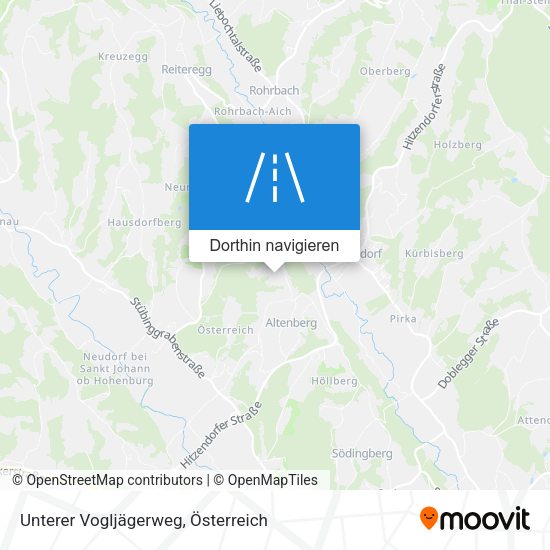 Unterer Vogljägerweg Karte