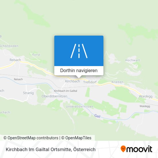 Kirchbach Im Gailtal Ortsmitte Karte