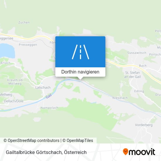 Gailtalbrücke Görtschach Karte