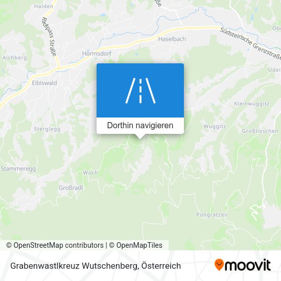 Grabenwastlkreuz Wutschenberg Karte