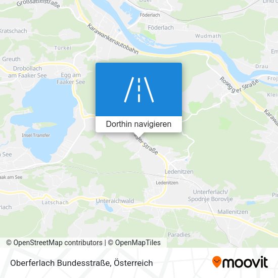Oberferlach Bundesstraße Karte
