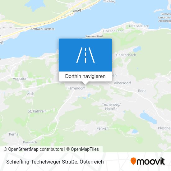 Schiefling-Techelweger Straße Karte