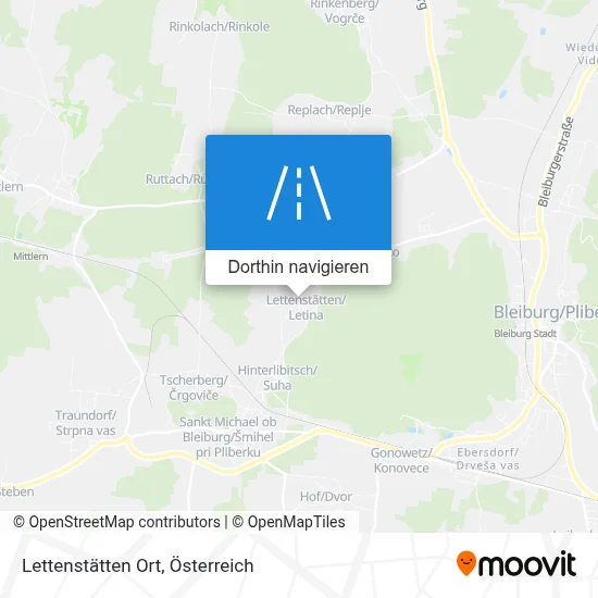 Lettenstätten Ort Karte