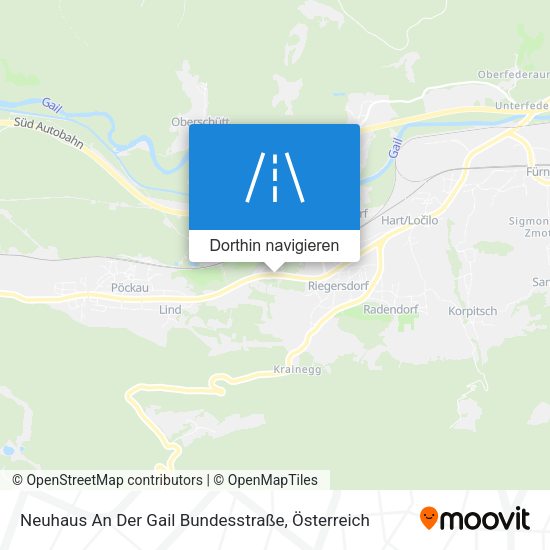 Neuhaus An Der Gail Bundesstraße Karte