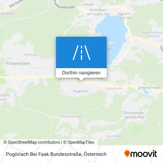 Pogöriach Bei Faak Bundesstraße Karte