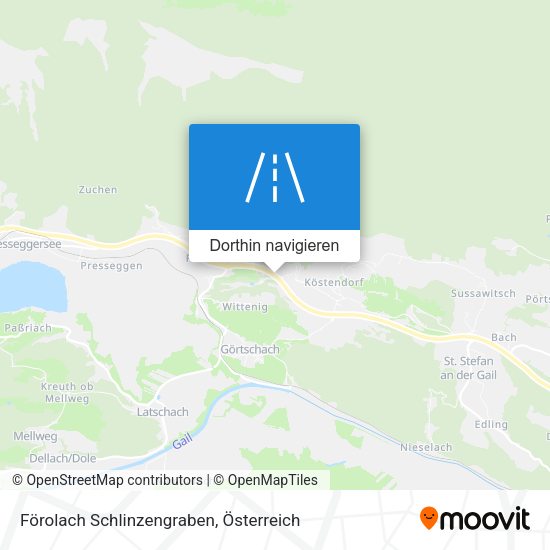Förolach Schlinzengraben Karte