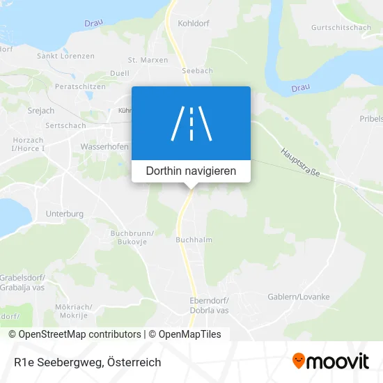 R1e Seebergweg Karte