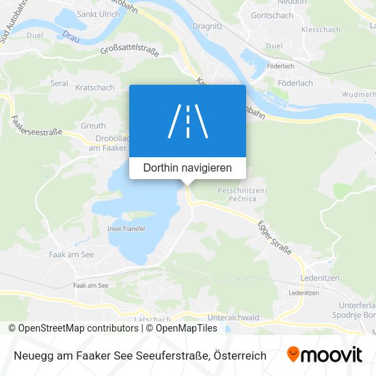 Neuegg am Faaker See Seeuferstraße Karte