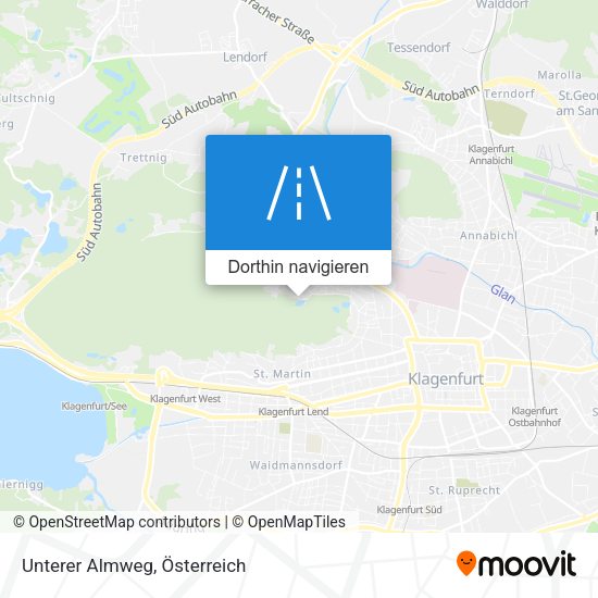 Unterer Almweg Karte