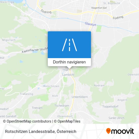 Rotschitzen Landesstraße Karte
