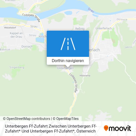 Unterbergen Ff-Zufahrt Zwischen Unterbergen Ff-Zufahrt* Und Unterbergen Ff-Zufahrt* Karte