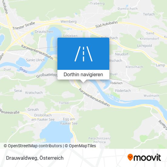 Drauwaldweg Karte