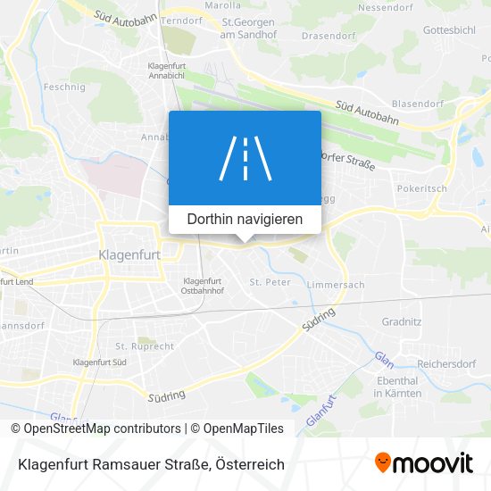 Klagenfurt Ramsauer Straße Karte