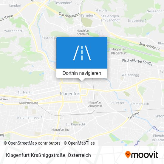 Klagenfurt Kraßniggstraße Karte